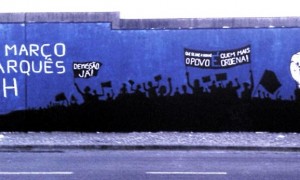 Mural do movemento Que se lixe a Troika!