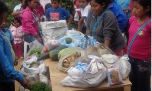 Práctica de trueque comunitario en Jambaló, Cauca. Foto: CRIC.