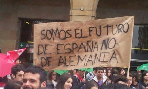 Marcha contra las políticas de austeridad en España. Foto: Los Derechos Sociales.