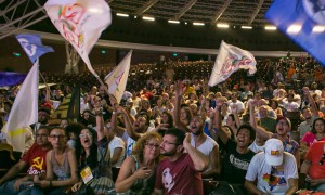 Assembleia dos movimentos sociais debateu, no auditório Araújo Vianna, Carta do Fórum Social Temático 2016 (Foto: Guilherme Santos/Sul21)
